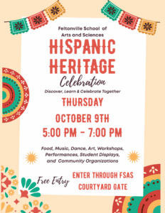 Hispanic Heritage Month Flyer in English