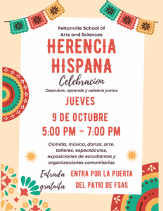 Hispanic Heritage Month Flyer in Spanish