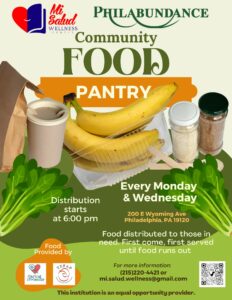 Community Food Pantry Flyer English